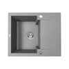 Laveo CHICHI granitový drez 58 x 48 cm, sivý SBH_513Y