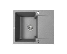 Laveo CHICHI granitový drez 58 x 48 cm, sivý SBH_513Y