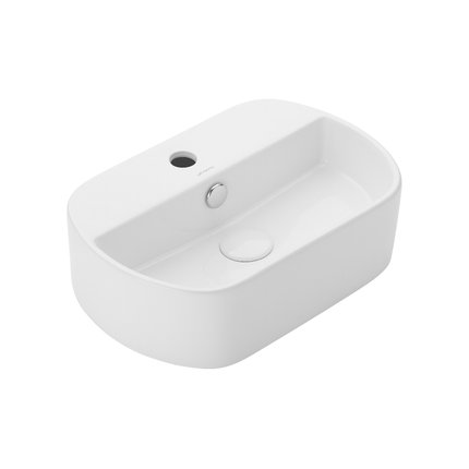 Uptrend – Umývadlo na stenu Batumi 44,5 × 29,5 cm biele lesklé TR4291