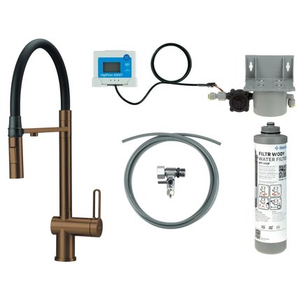 Deante MAGNETIC drezová vodovodná batéria so súpravou na filtráciu vody BRMFC75M