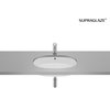 Roca GAP keramické umývadlo pod dosku 55 x 35 cm, biele SUPRAGLAZE® A3270YCS00