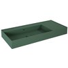Elita Level ľavé nástenná umývadlo Solid Surface 100,5x45,5 cm Forest Green matt RE041461187010