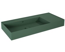 Elita Level ľavé nástenná umývadlo Solid Surface 100,5x45,5 cm Forest Green matt RE041461187010