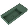 Elita Level ľavé nástenná umývadlo Solid Surface 100,5x45,5 cm Forest Green matt RE041461187010