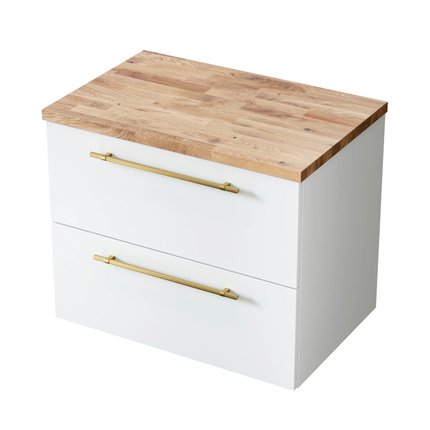 Kúpeľňová skrinka Nava s vrchnou doskou 70 cm 004-SU70-02+999-BL70-01
