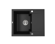 Laveo CHICHI granitový drez 58 x 48 cm, čierny SBH_713Y