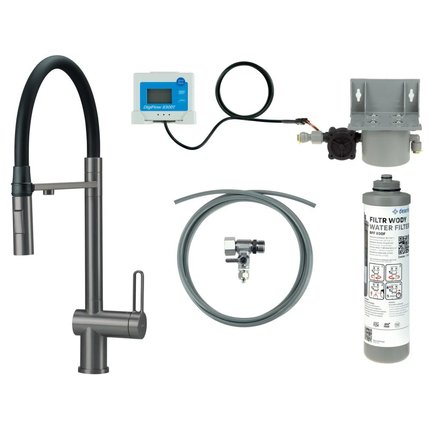 Deante MAGNETIC drezová vodovodná batéria so súpravou na filtráciu vody BRMFD75M