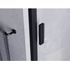 Besco ZARYA BLACK sprchové dvere posuvné 130 x 190 cm sklo číre DZB-130