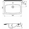 Kolo Geberit NOVA PRO keramické umývadla zápustné 60 x 45 cm M31861000