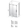 DEANTE HIACYNT obdĺžnikový sprchový kút 100 x 80 x 200 cm KQH_010P/KQH_032S