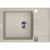 Laveo CELIA granitový drez 65 x 44 cm s batériou, Bež SJCG413T