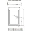Radaway Doros D akrylátová sprchová vanička 120 x 80 x 5 cm SDRD1280-01-04S