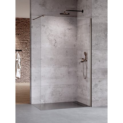 New Trendy Nesta Gunmetal Brushed sprchová stena 140 x 200 cm K-1761