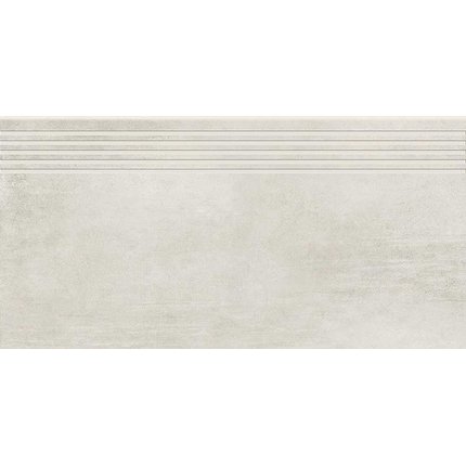 Opoczno GRAVA White rektifikovaná schodnica matná 29,8 x 59,8 cm