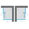 Aquatek FAMILY R33 obdĺžnikový sprchový kút 120 x 90 x 195 cm, profil chróm