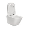 Roca GAP SQUARE WC misa závesná RimFree so sedátkom 54 x 34,7 cm A34H470000