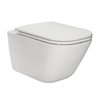 Roca GAP SQUARE WC misa závesná RimFree so sedátkom 54 x 34,7 cm A34H470000