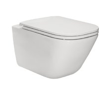 Roca GAP SQUARE WC misa závesná RimFree so sedátkom 54 x 34,7 cm A34H470000