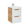 Comad Aruba White 823 FSC skrinka pod umývadlo 40 cm dub craft zlatý/biely lesk