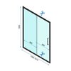Rea RAPID SLIDE Sprchové dvere posuvné 160 x 195 cm REA-K5457