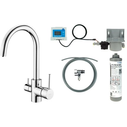 Deante drezová vodovodná batéria so súpravou na filtráciu vody BCHF064M