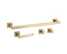 Rea RIO sada kúpeľňových doplnkov 4 ks, brúsená zlatá REA-05013