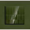 Tubadzin GROOVE Olive 1 Gloss STR lesklý obklad 7,8 x 29,8 cm