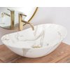 Rea ROYAL SHINY AIAX keramické umývadlo na dosku 61,6 x 35,3 cm U8548