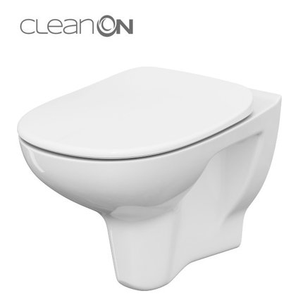 Cersanit ARTECO NEW WC závesná misa RimFree 52,8 x 36,5 cm so sedátkom S701-180