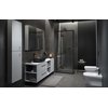 Cersanit LARGA sprchový kút  80 x 80 x 195 cm, profil chróm S932-119+S932-131