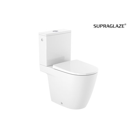 Roca ONA Compakt WC kombi 36 x 78,5 cm RimFree, biela SUPRAGLAZE®, prívod vody z boku A342687S00+A341680000