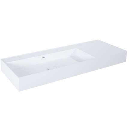 Elita Level ľavé nástenná umývadlo Solid Surface 120,5x45,5 cm White Matt RE041461195290