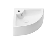 Uptrend – Umývadlo rohové Cherry XL 65,5 × 48,5 cm biele lesklé TR4053