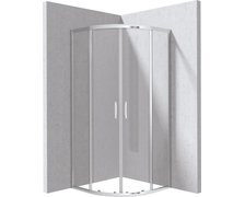 Deante FUNKIA EVO štvrť-kruhový sprchový kút 80 x 80 x 195 cm, sklo číre, profil chróm KYP_0088P