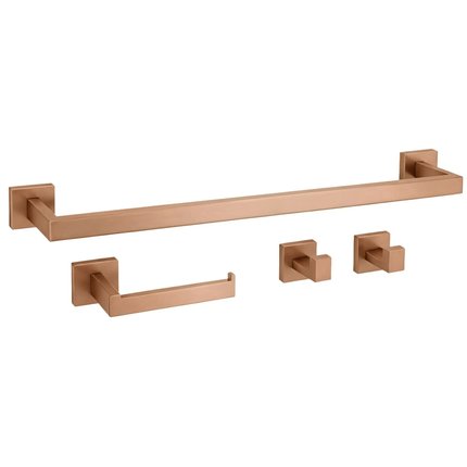 Rea RIO sada kúpeľňových doplnkov 4 ks, brúsená meď REA-05012