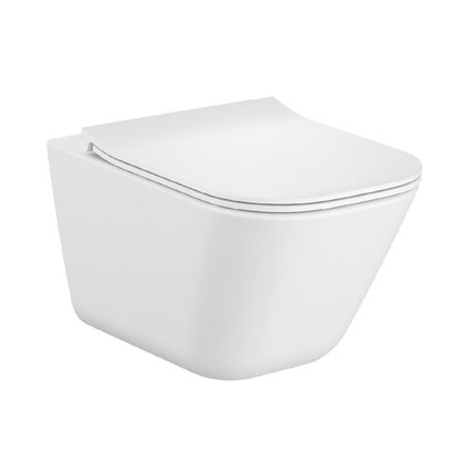 Roca GAP SQUARE WC misa závesná RimFree so sedátkom 54 x 34,7 cm A34H472000