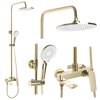 Rea AVALON GOLD sprchový set s batériou s vaňovou výlevkou P8812