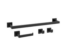 Rea RIO sada kúpeľňových doplnkov 4 ks, čierna REA-05015