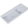 Elita Level ľavé nástenná umývadlo Solid Surface 120,5x45,5 cm Stone matt RE041461197040