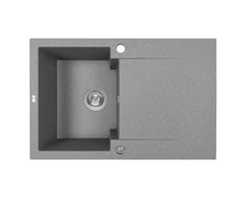 Laveo CHICHI granitový drez 74 x 48 cm, sivý SBH_511Y