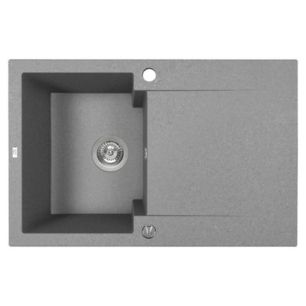 Laveo CHICHI granitový drez 74 x 48 cm, sivý SBH_511Y