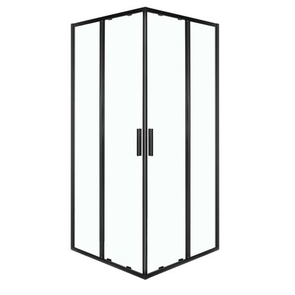 Novoterm SOLID SQ BL SOLO sprchový kút bez vaničky 90 x 90 x 195 cm, sklo číre