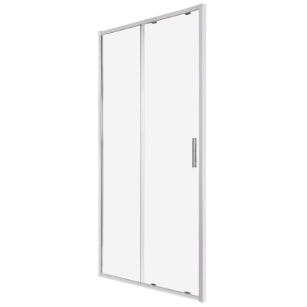 Novoterm Solid DS 100 CHR sprchové dvere posúvne 100 x 195 cm sklo číre