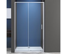 Novoterm Solid DS 100 CHR sprchové dvere posúvne 100 x 195 cm sklo číre