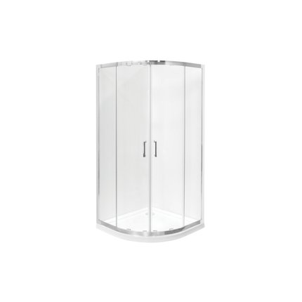 Besco MODERN CHROM štvrťkruhový sprchový kút 80 x 80 x 190 cm, profil chróm MP-80-190-M