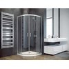 Besco MODERN CHROM štvrťkruhový sprchový kút 80 x 80 x 190 cm, profil chróm MP-80-190-M