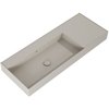 Elita Level ľavé nástenná umývadlo Solid Surface 120,5x45,5 cm Fume matt RE041461197020