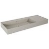 Elita Level ľavé nástenná umývadlo Solid Surface 120,5x45,5 cm Fume matt RE041461197020