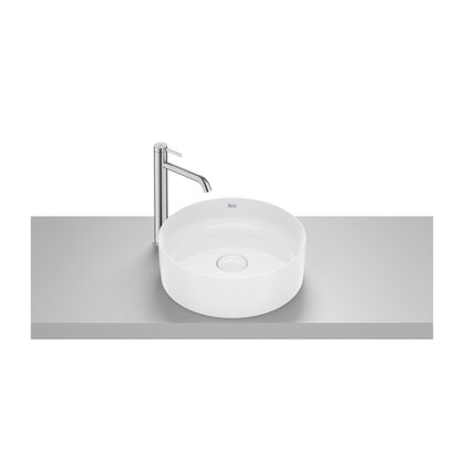 Roca TERRA FINECERAMIC® okrúhle umývadlo na dosku 39 x 39 cm A32787N000