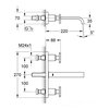 Grohe ALLURE 3-otvorová umývadlová batéria, chróm 20192000